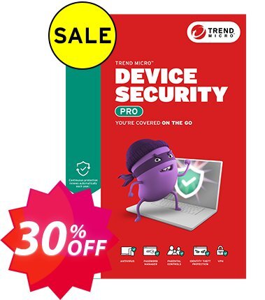 Trend Micro Device Security Pro Coupon code 30% discount 
