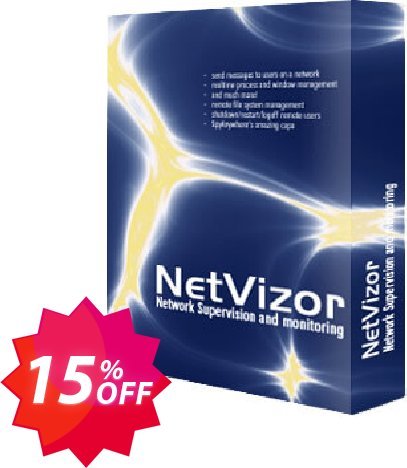 Spytech NetVizor, 50/100/250 Computers  Coupon code 15% discount 