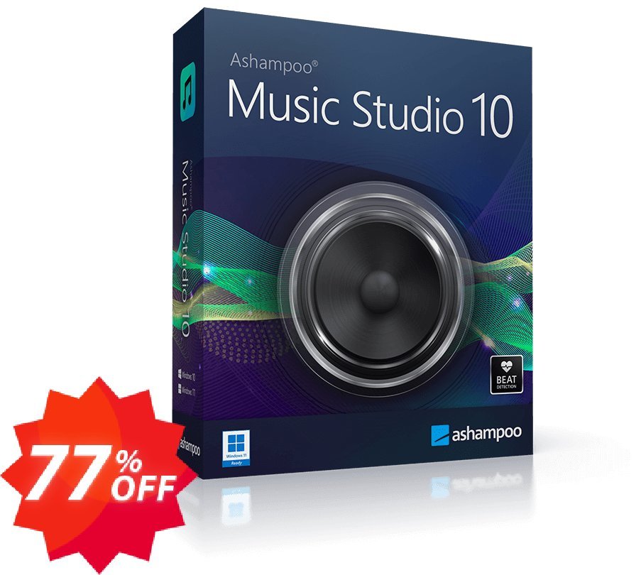 Ashampoo Music Studio 10 Coupon code 77% discount 