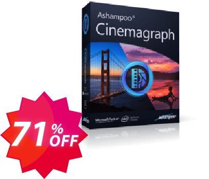 Ashampoo Cinemagraph Coupon code 71% discount 