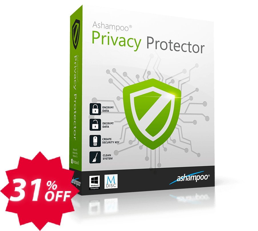 Ashampoo Privacy Protector Coupon code 31% discount 