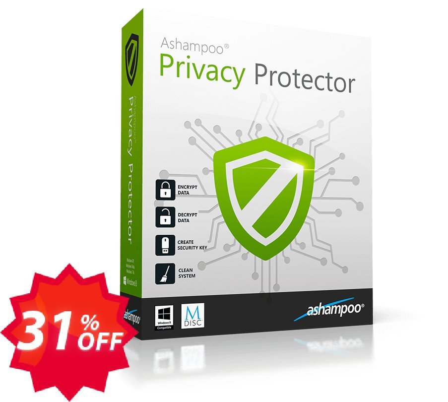 Ashampoo Privacy Protector Coupon code 31% discount 