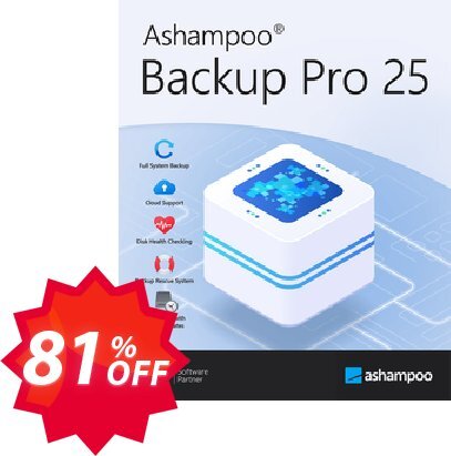 Ashampoo Backup Pro 25 Coupon code 81% discount 