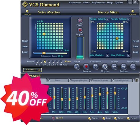 AV Voice Changer Software Diamond 7.0 Coupon code 40% discount 