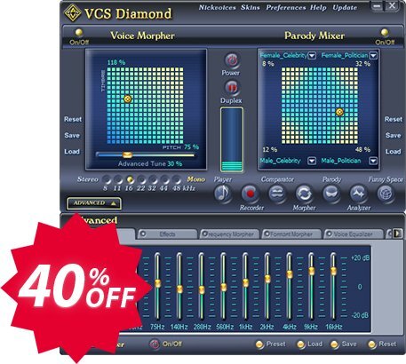 AV Voice Changer Software Diamond 7.0 Coupon code 40% discount 