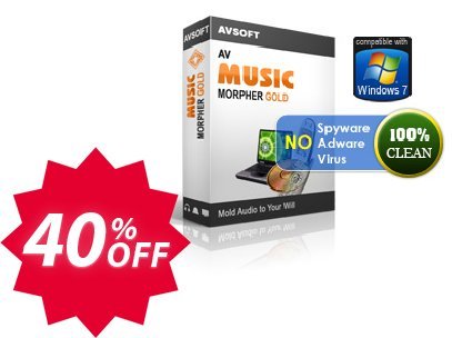 AV Music Morpher Gold Coupon code 40% discount 