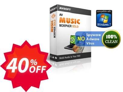 AV Music Morpher Gold Coupon code 40% discount 