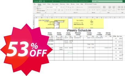 Employee Scheduler for Excel Coupon code 53% discount 