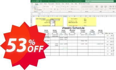 Employee Scheduler for Excel Coupon code 53% discount 