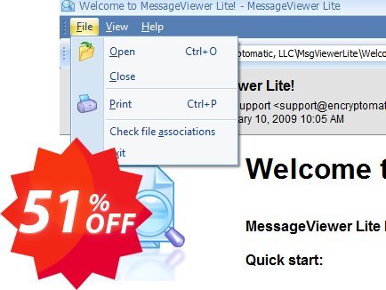 Message Viewer Lite Coupon code 51% discount 