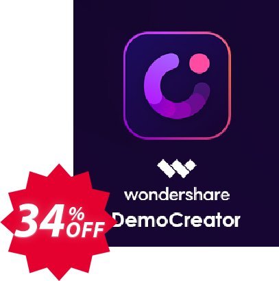 Wondershare DemoCreator for MAC Lifetime Coupon code 34% discount 