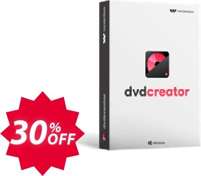 Wondershare DVD Creator for MAC Coupon code 30% discount 