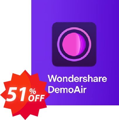 Wondershare DemoAir Coupon code 51% discount 