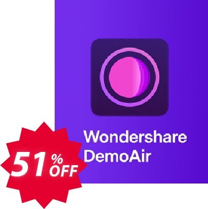 Wondershare DemoAir Coupon code 51% discount 