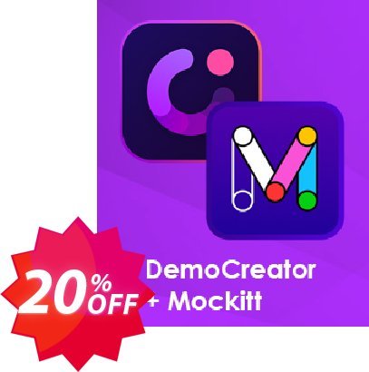 Bundle: Wondershare DemoCreator + Mockitt Coupon code 20% discount 