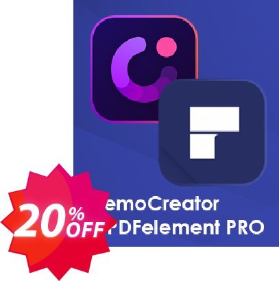 Bundle: Wondershare DemoCreator + PDFelement Pro Coupon code 20% discount 