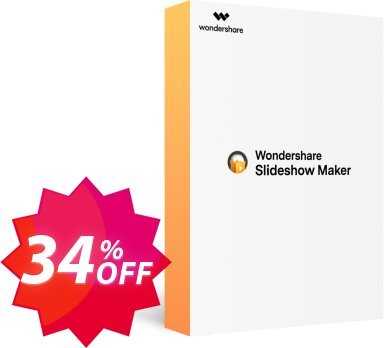 Wondershare Fotophire Slideshow Maker Coupon code 34% discount 