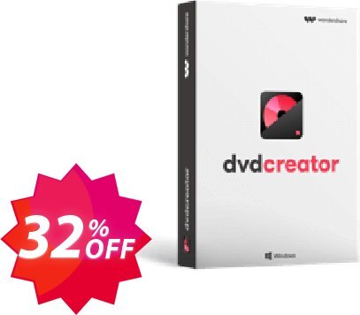 Wondershare DVD Creator Coupon code 32% discount 