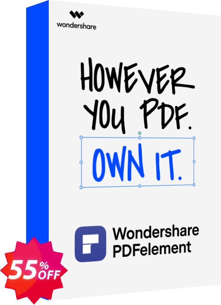 Wondershare PDFelement 10 for MAC Coupon code 55% discount 