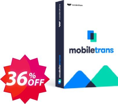 Wondershare MobileTrans - Phone Transfer Coupon code 36% discount 