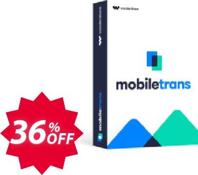 Wondershare MobileTrans - Phone Transfer Coupon code 36% discount 