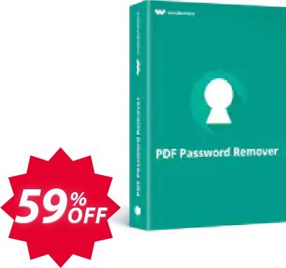 Wondershare PDF Password Remover Coupon code 59% discount 
