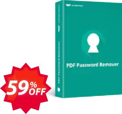 Wondershare PDF Password Remover for MAC Coupon code 59% discount 