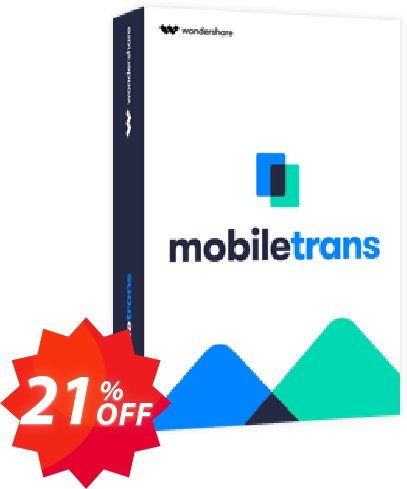 Wondershare MobileTrans for MAC, Lifetime Plan  Coupon code 21% discount 