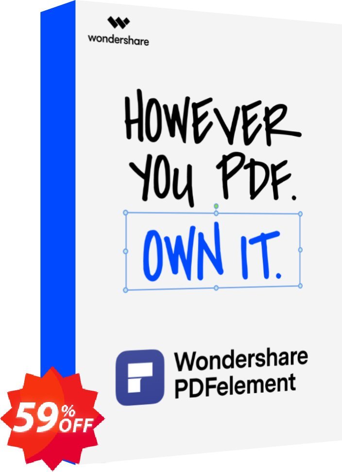 Wondershare PDF Editor for MAC Coupon code 59% discount 