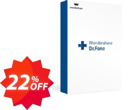 Wondershare Dr.Fone Phone Manager iOS Coupon code 22% discount 