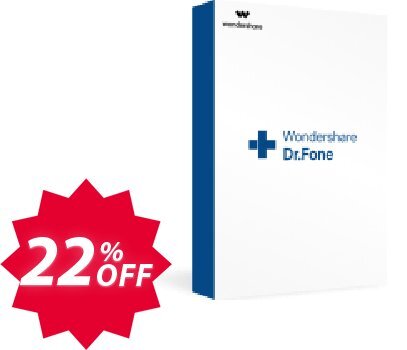 Wondershare Dr.Fone Phone Manager iOS Coupon code 22% discount 