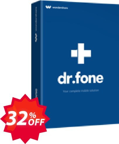 Wondershare Dr.Fone Phone Manager iOS, For MAC  Coupon code 32% discount 