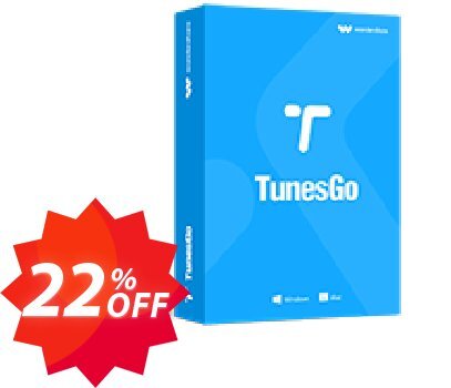 Wondershare TunesGo Coupon code 22% discount 
