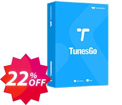 Wondershare TunesGo Coupon code 22% discount 