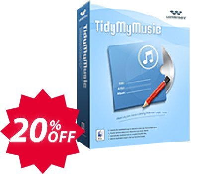 Wondershare TidyMyMusic for MAC Coupon code 20% discount 