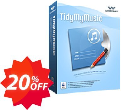 Wondershare TidyMyMusic for MAC Coupon code 20% discount 