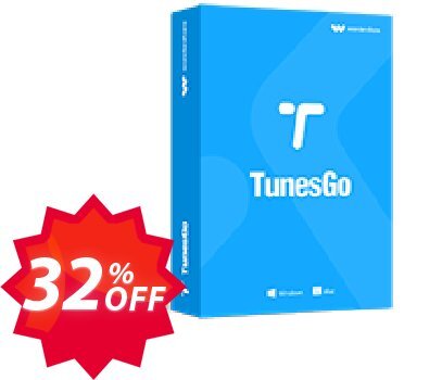 Wondershare TunesGo for Android, MAC  Coupon code 32% discount 