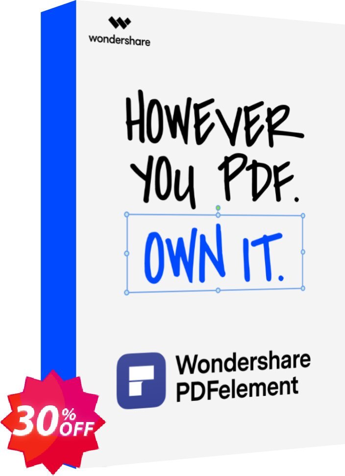 Wondershare PDFelement, Perpetual Plan  Coupon code 30% discount 
