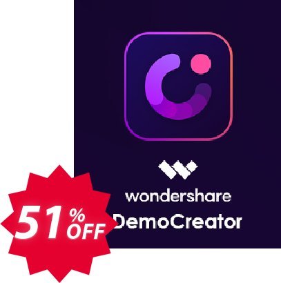 Wondershare DemoCreator Coupon code 51% discount 