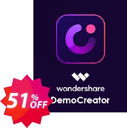 Wondershare DemoCreator Coupon code 51% discount 