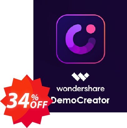 Wondershare DemoCreator Lifetime Plan Coupon code 34% discount 