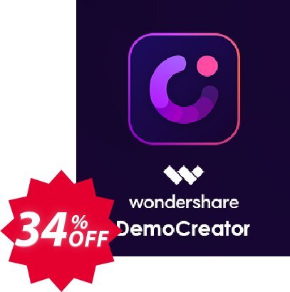 Wondershare DemoCreator Lifetime Plan Coupon code 34% discount 