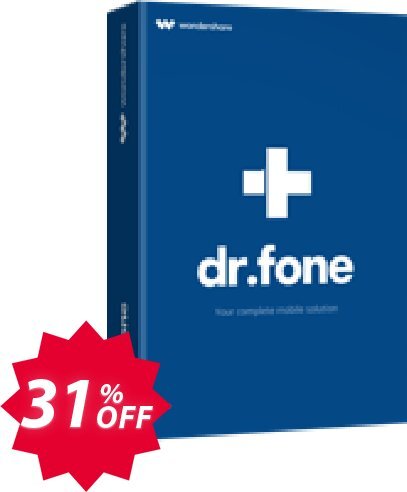 Wondershare Dr.Fone for iOS Coupon code 31% discount 