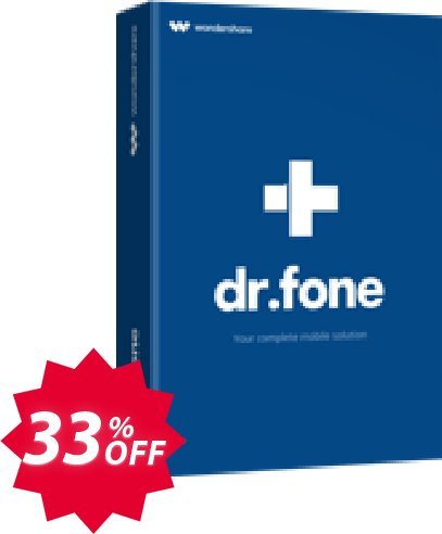 dr.fone - Backup & Restore, iOS  Coupon code 33% discount 