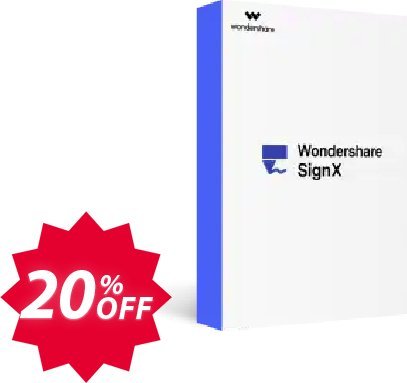 Wondershare SignX Coupon code 20% discount 