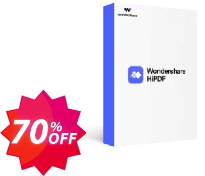 Wondershare HiPDF Pro Coupon code 70% discount 