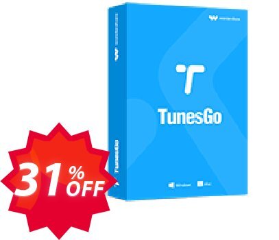 TunesGo MAC, Suite Lifetime Plan Coupon code 31% discount 