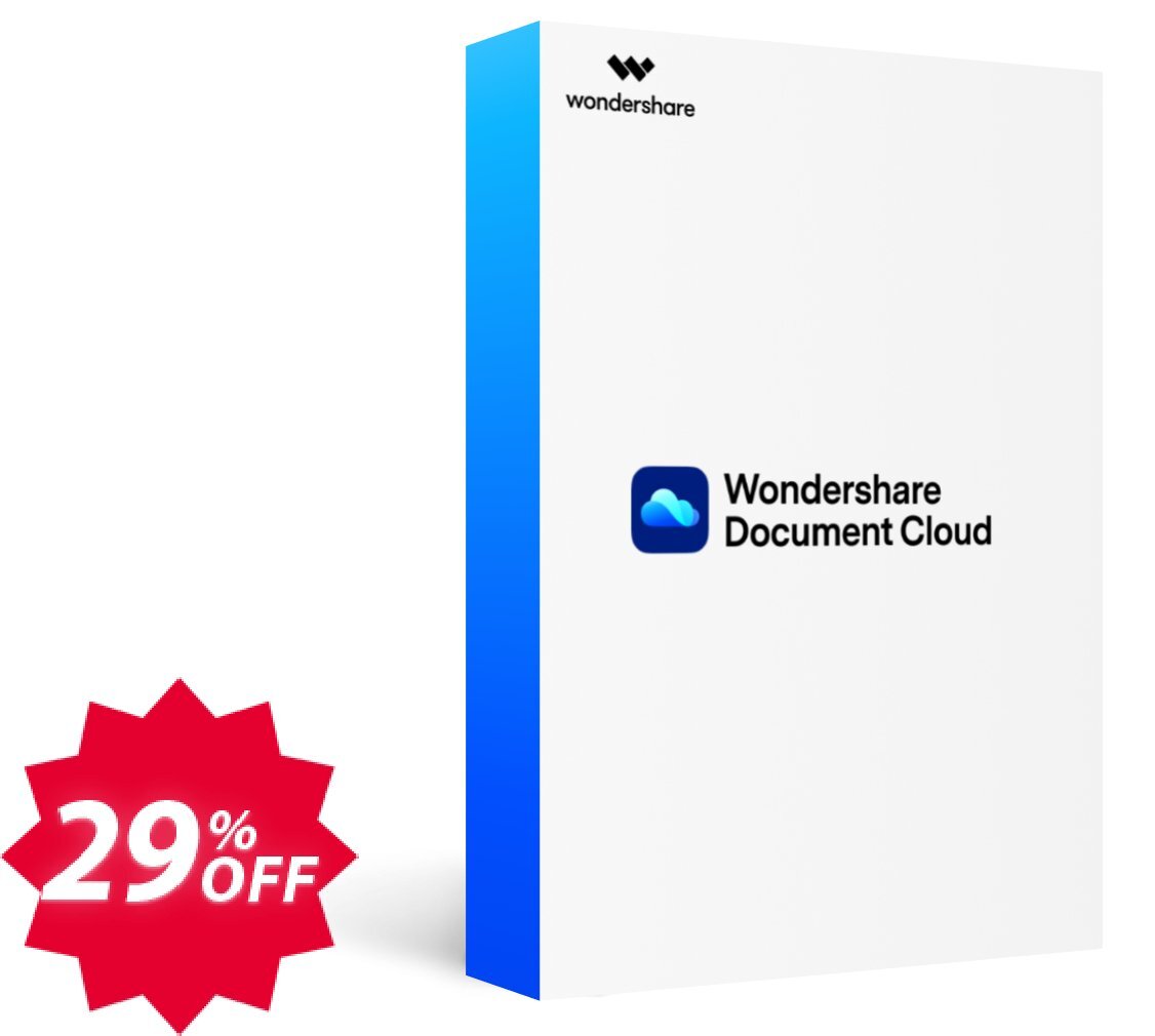 Wondershare Document Cloud Quarterly Coupon code 29% discount 