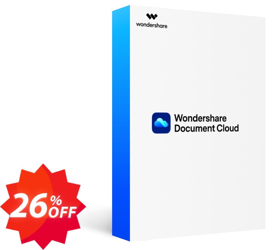 Wondershare Document Cloud Annually Coupon code 26% discount 