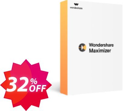 Wondershare Fotophire Maximizer Coupon code 32% discount 